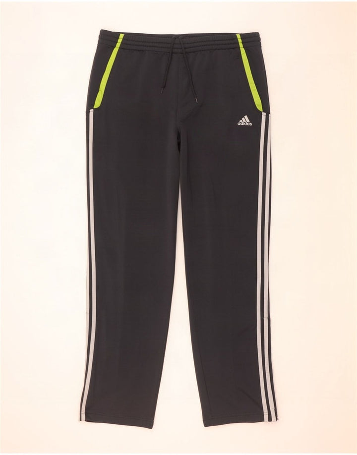 Męskie spodnie dresowe Adidas XL, czarny, poliester z blokami kolorów