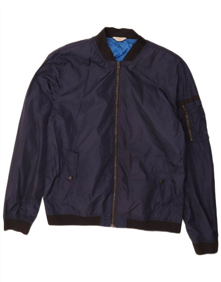 Męska kurtka bomber Jack & Jones UK 40, duża, granatowa, nylonowa