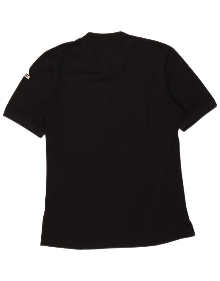 Adidas Męska koszulka Climalite Top, mała, czarna, z poliestru