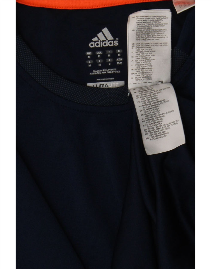 Adidas Męska koszulka Climalite Top Medium Granatowy Poliester