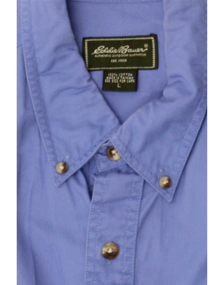 Koszula męska Eddie Bauer, duża, niebieska, bawełniana