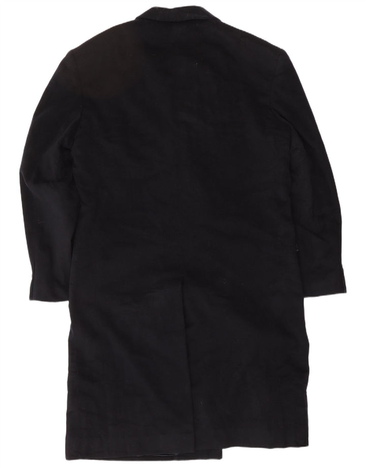 LUCA D'ALTIERI Męski dwurzędowy płaszcz IT 48 Średni granatowy klasyczny