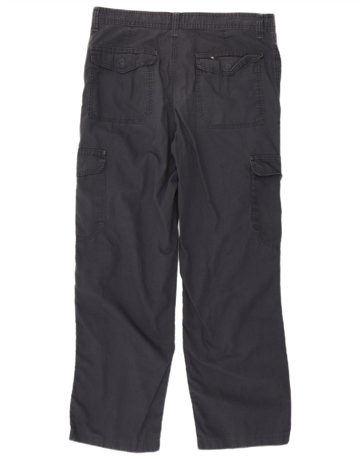 Niebieskie spodnie cargo męskie Marks & Spencer W36 L33 granatowe