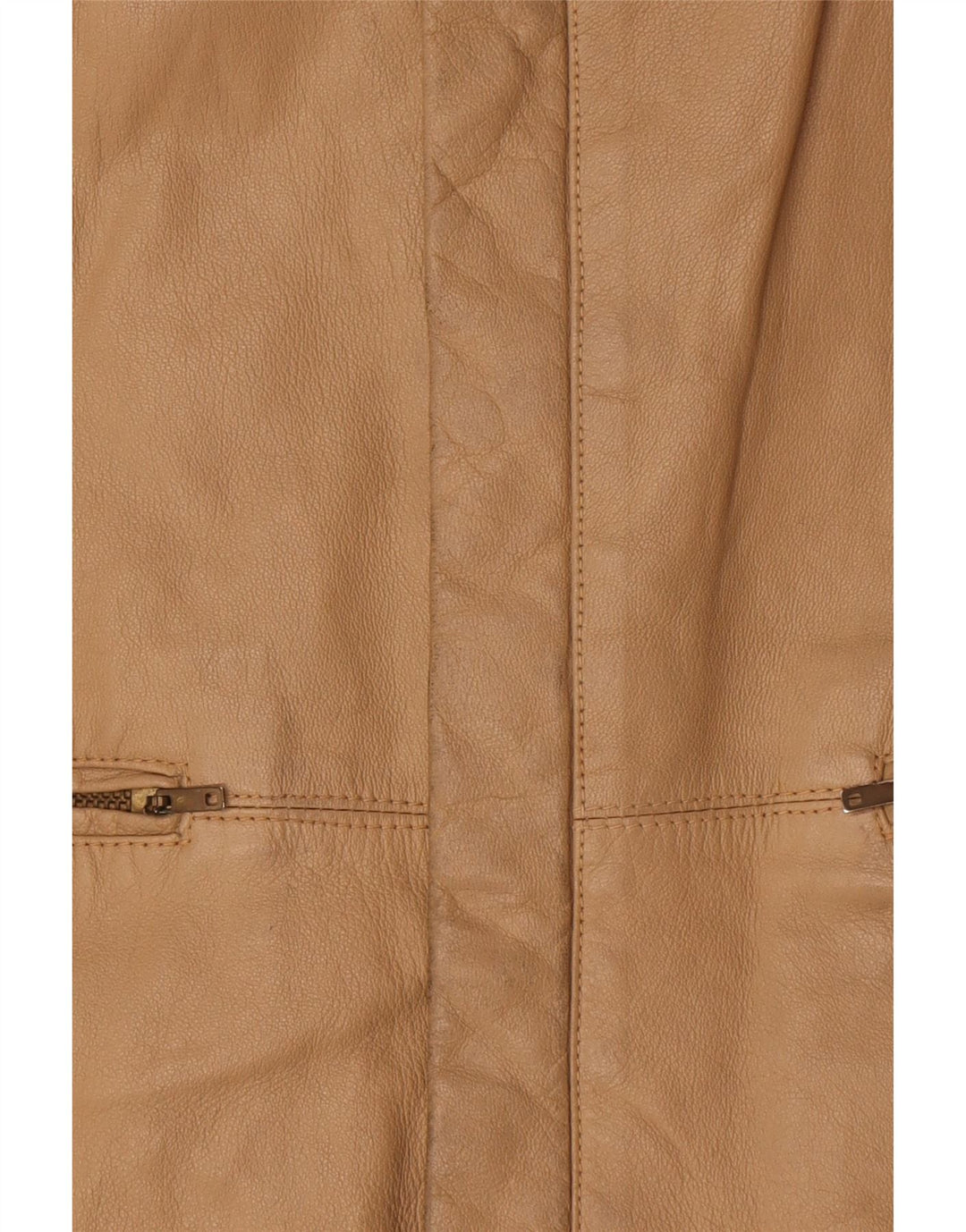 Vintage męska kurtka skórzana IT 52 XL beżowa