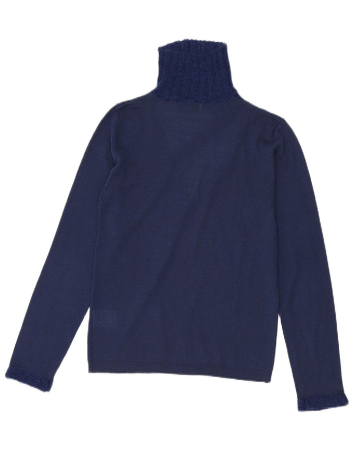 Guess Marciano Damski sweter z golfem US 3, mały, granatowy, wełniany
