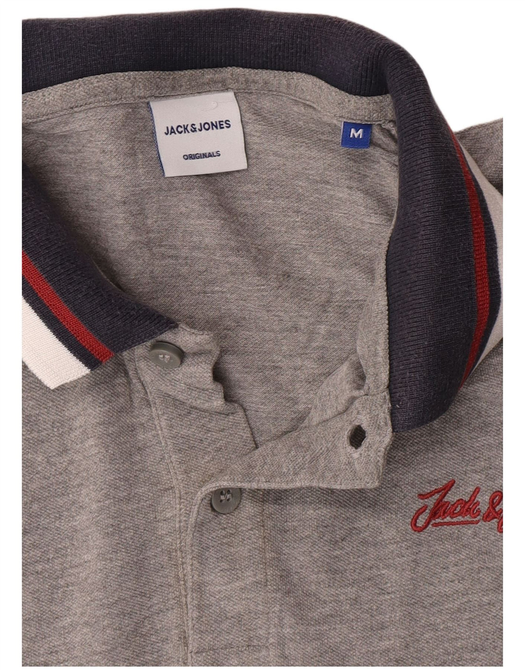 Męska koszulka polo Jack & Jones, średnioszara