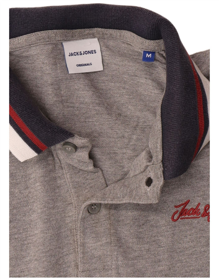 Męska koszulka polo Jack & Jones, średnioszara