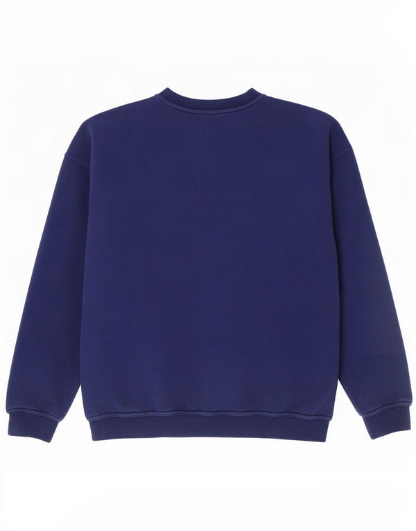 Adidas Męska Bluza Sweter UK 44/46 Duża Granatowa Bawełna