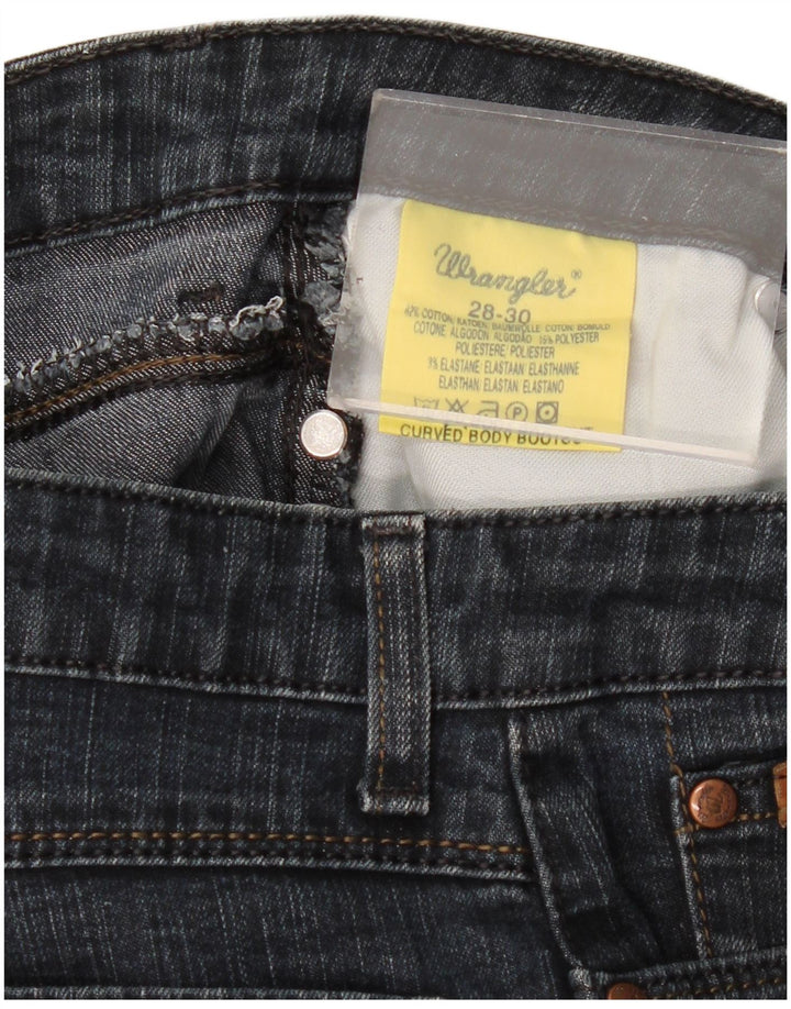 Damskie jeansy Wrangler Bootcut W28 L30 Granatowe, bawełniane