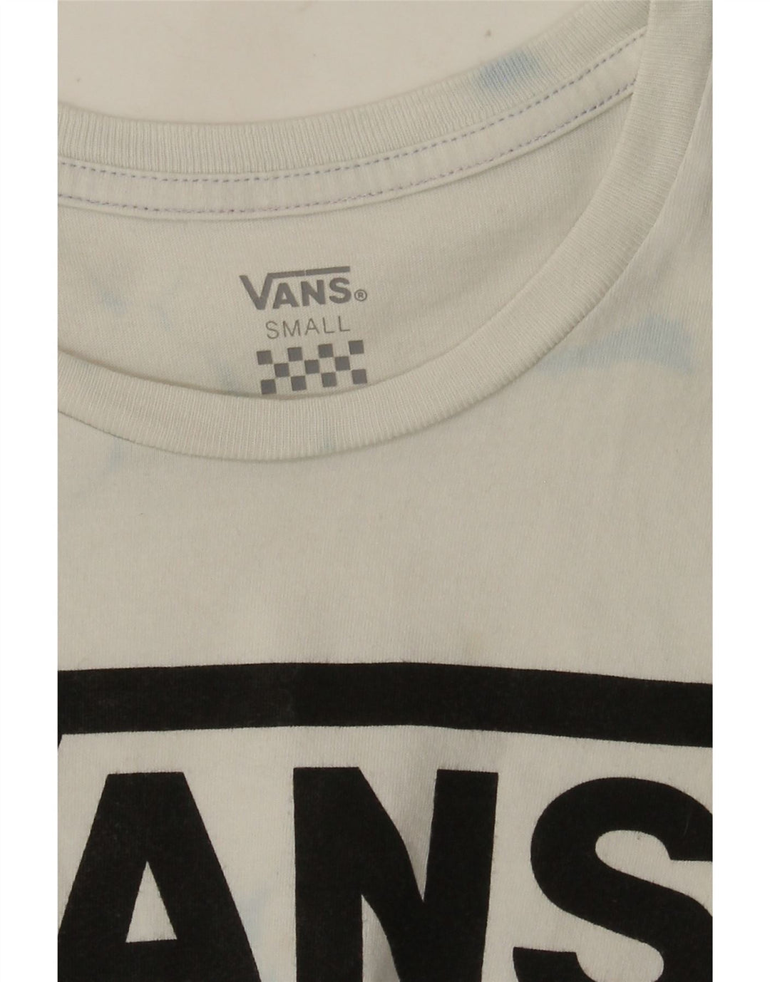 Damska koszulka z grafiką Vans Top UK 10 Small White Tie Dye