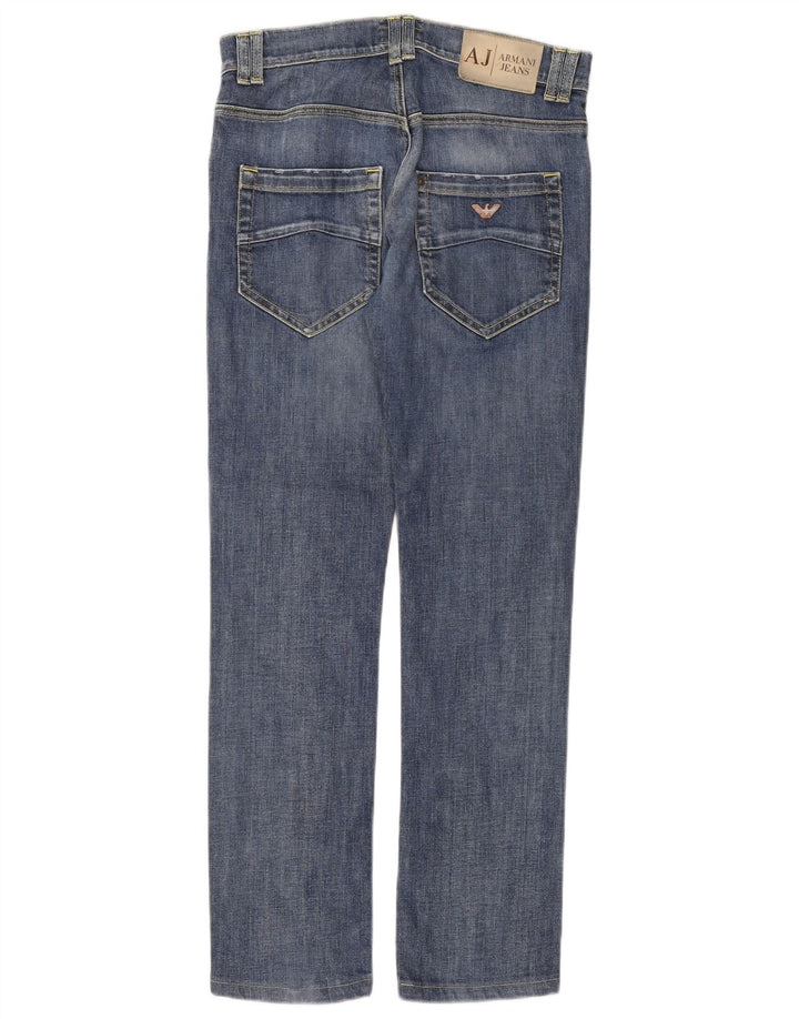 Damskie jeansy Armani Slim W26 L29 Niebieskie bawełniane