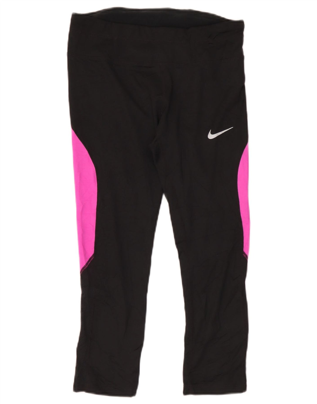 Damskie legginsy Nike Dri Fit UK 12, poliester w kolorze średniej czarnej kolorystyki
