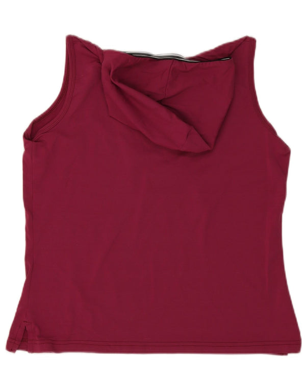 Damska kamizelka z kapturem L.L.Bean UK 14, średni różowy nylon