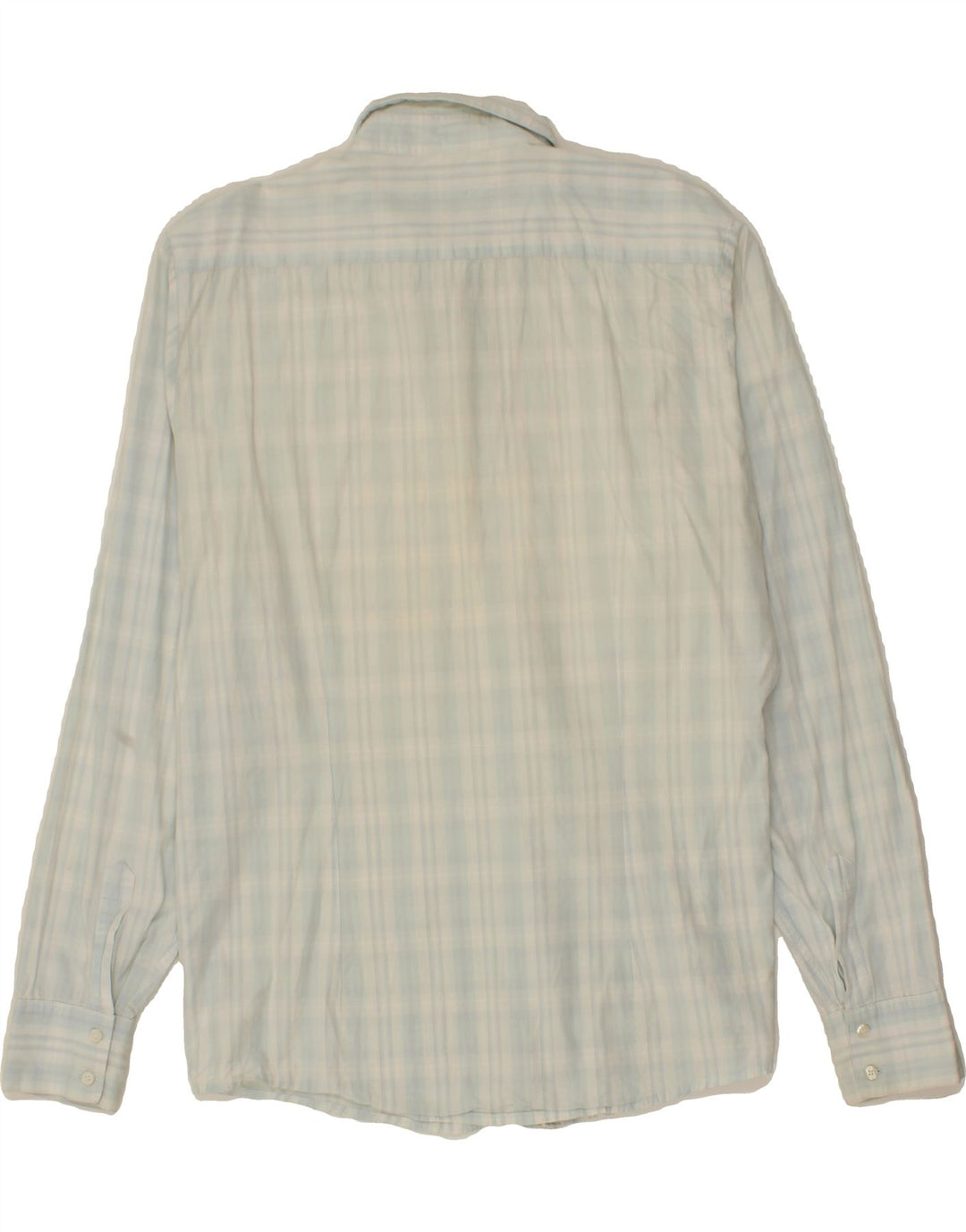 LEE Mens Shirt XL Blue Check Cotton Vintage Lee and Second-Hand Lee from Messina Hembry 