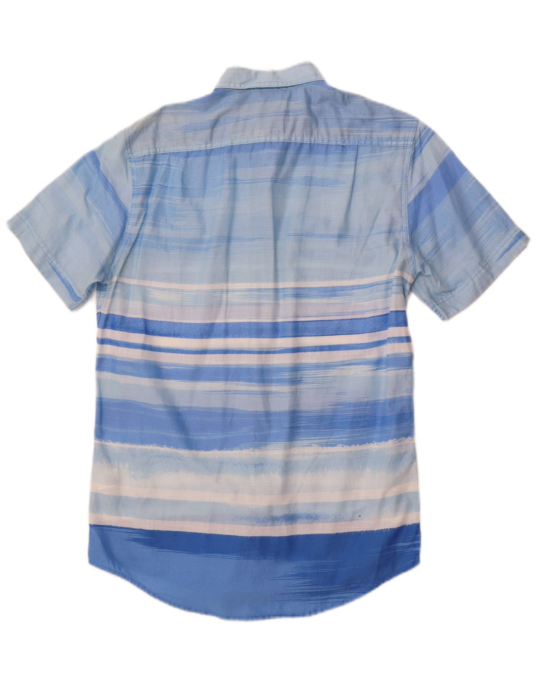 Izod Męska koszula z krótkim rękawem Salt Water, mała, bawełniana w niebieskie paski