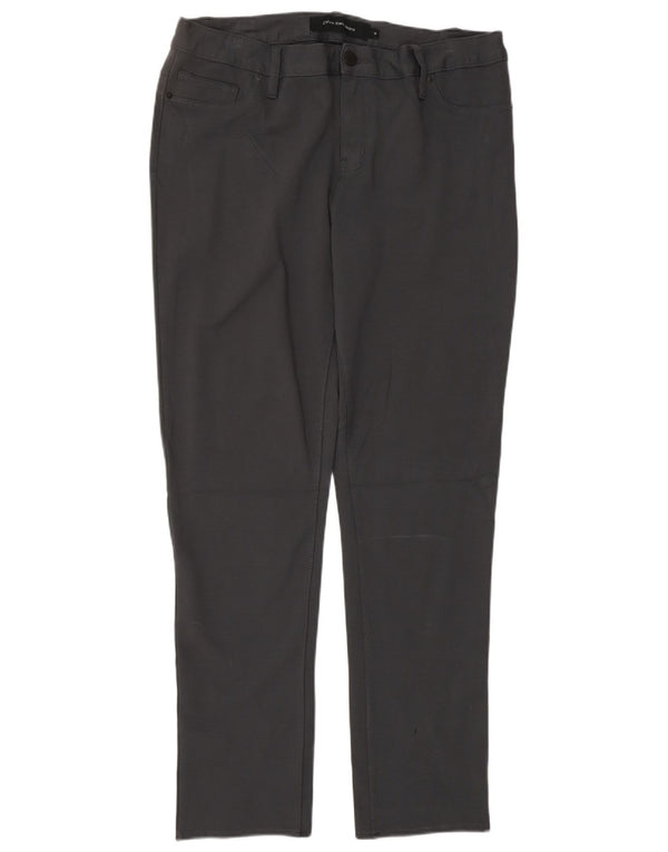 CALVIN KLEIN Damskie spodnie typu slim casual US 14 XL W34 L32 Szara wiskoza