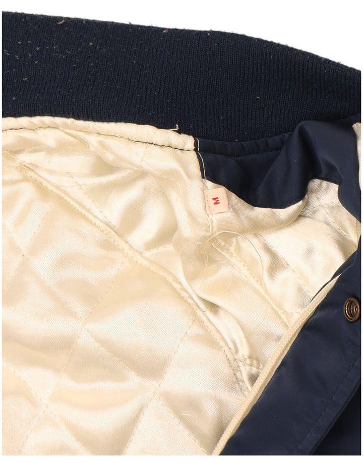 Męska kurtka graficzna REPLAY Varsity UK 38 w kolorze średniego granatu