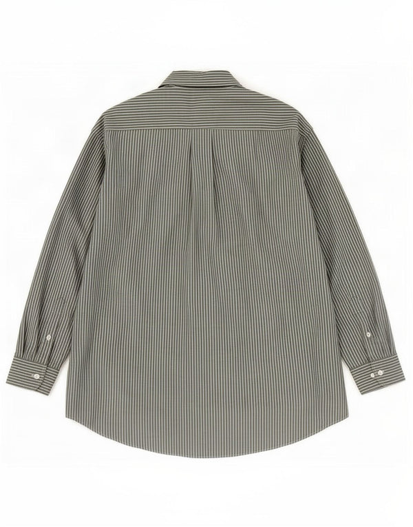 Koszula męska Nautica, rozmiar 18, 2XL, bawełniana w zielone prążki