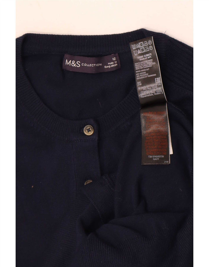Sweter damski Marks & Spencer UK 12, średni granatowy, wiskoza