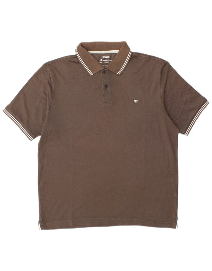 Męska koszulka polo Champion Easy Fit, duża, brązowa
