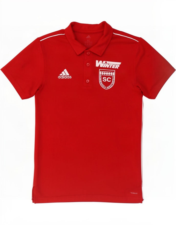 Męska koszulka polo adidas Climalite Graphic XS w kolorze czerwonym