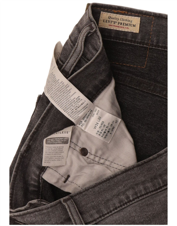 Męskie dżinsy Levi's Slim Tapered W36 L30 Szara bawełna