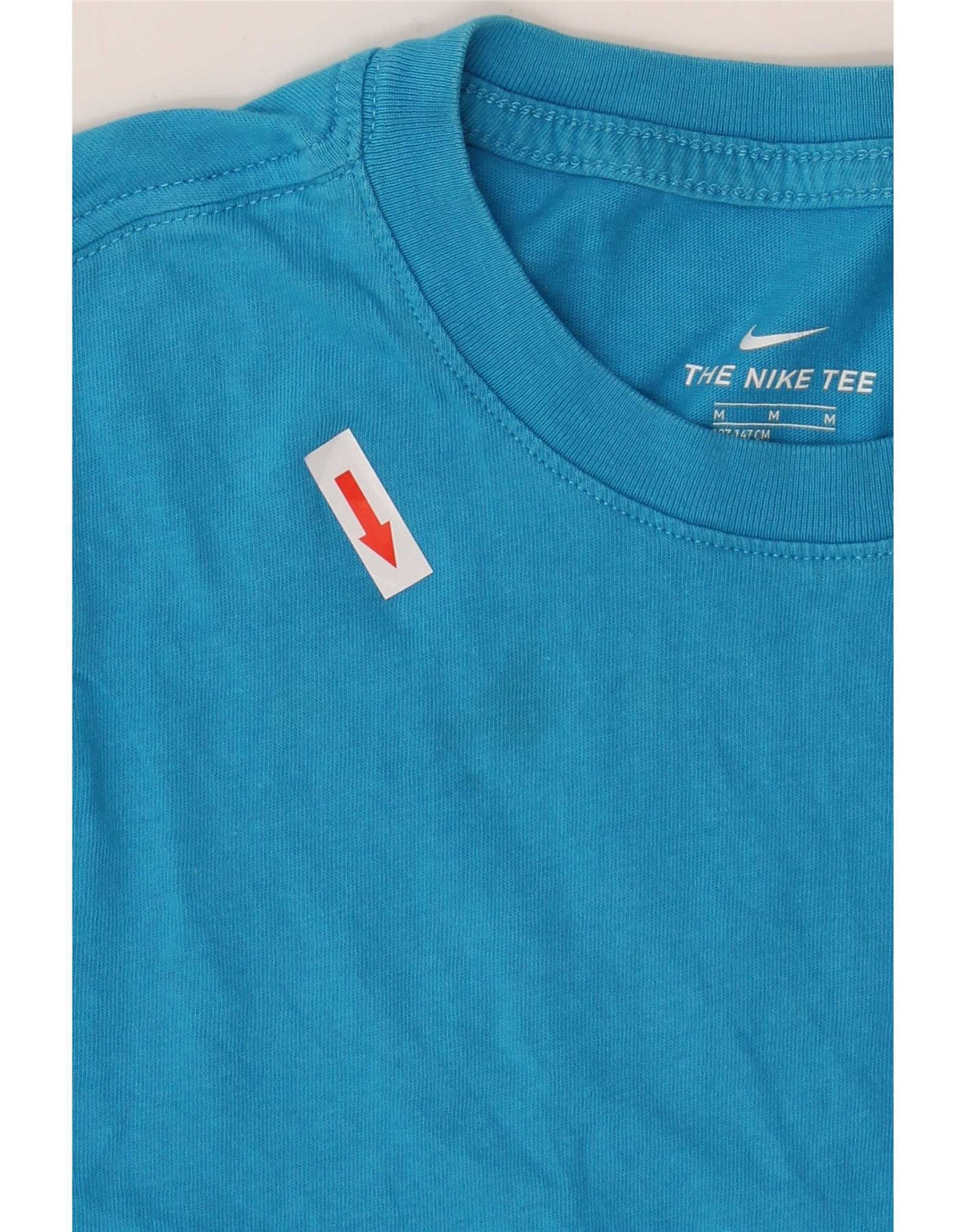 T-shirt chłopięcy Nike w wieku 10–11 lat, średni niebieski, bawełniany