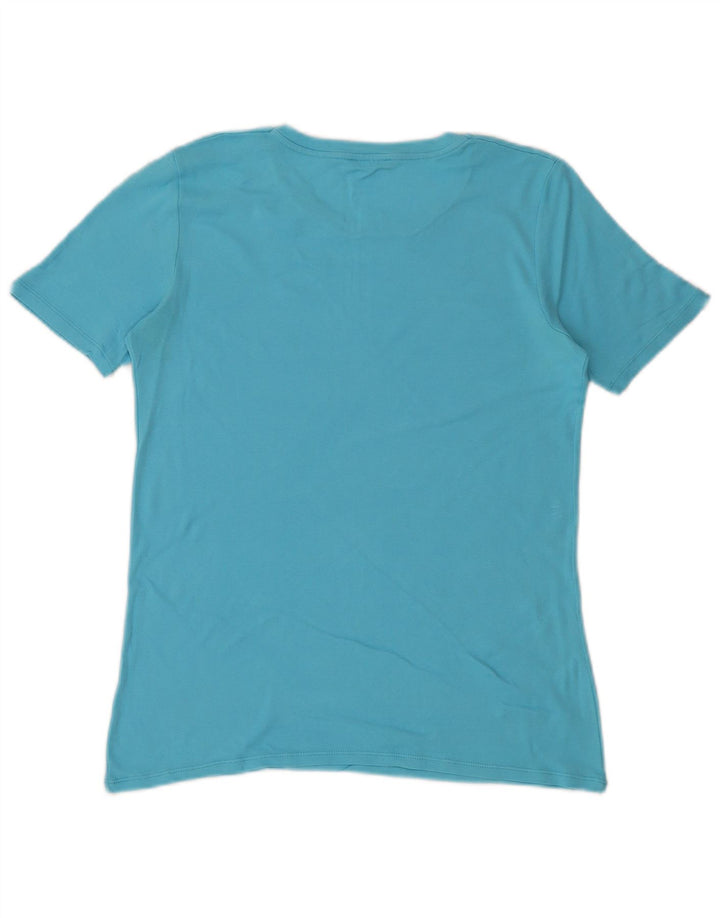 Damska koszulka graficzna Benetton Top UK 14 Medium Blue