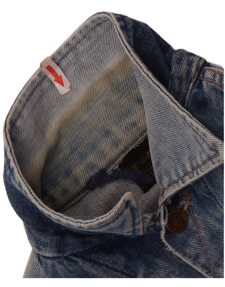 Damska kurtka dżinsowa Lee Crop UK 12 w kolorze średnioniebieskim