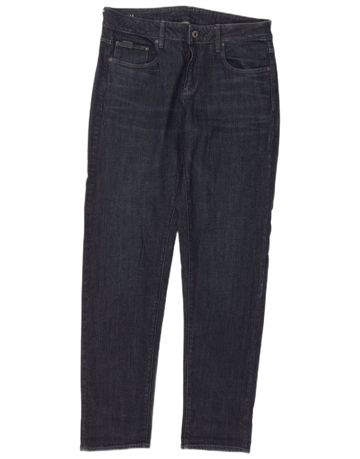 Damskie jeansy slim G-Star W28 L31 Granatowa bawełna