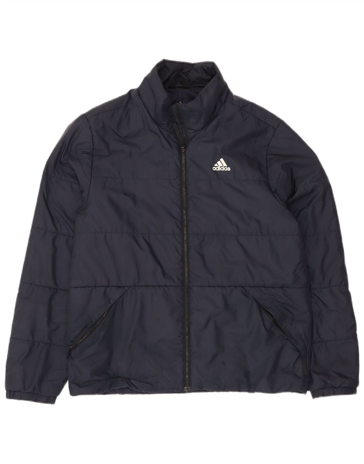 Męska ocieplana kurtka Adidas UK 38 Średni granatowy poliester