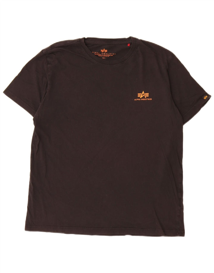 Koszulka męska Alpha Industries, duża, czarna