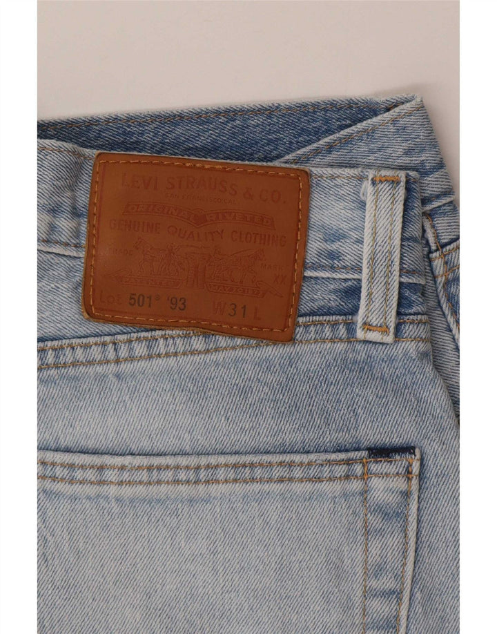 Męskie spodenki jeansowe Levi's 501 W31 Średnioniebieskie, bawełniane