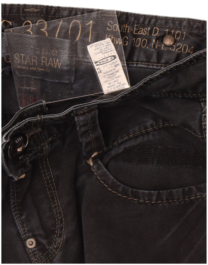 Damskie jeansy slim G-Star W27 L30 Czarna bawełna