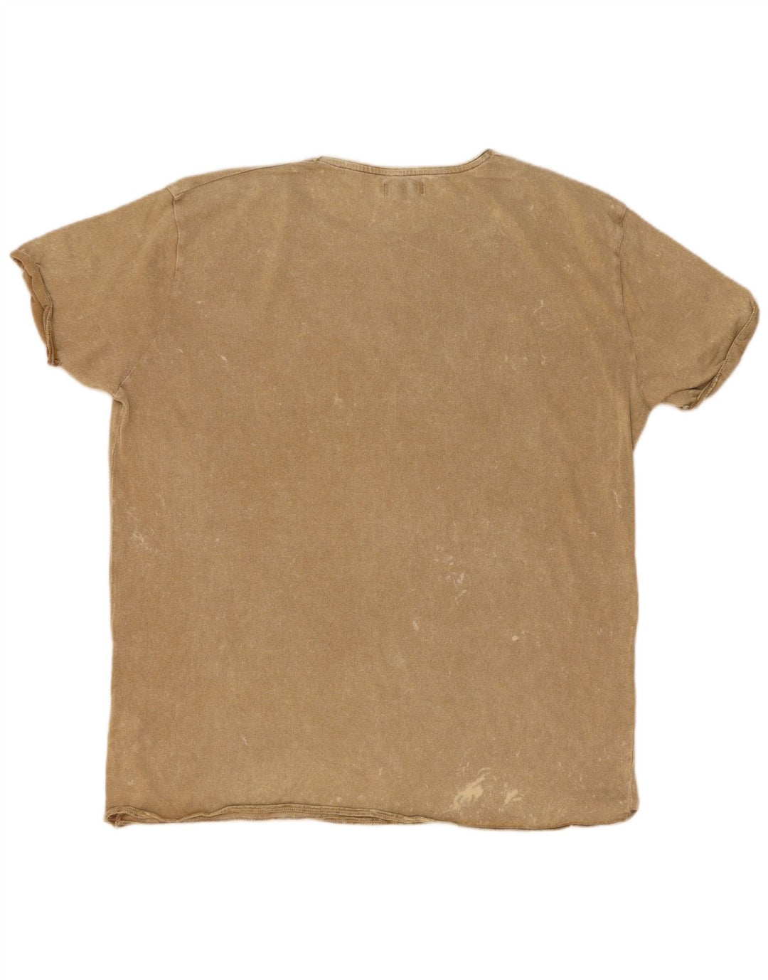 T-shirt męski Zara Top XL, beżowy, nakrapiany poliester