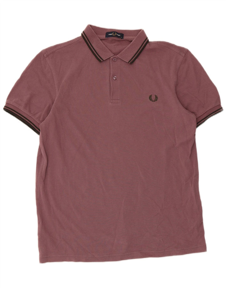 Męska koszulka polo Fred Perry, bawełniana w średnie brązowe paski