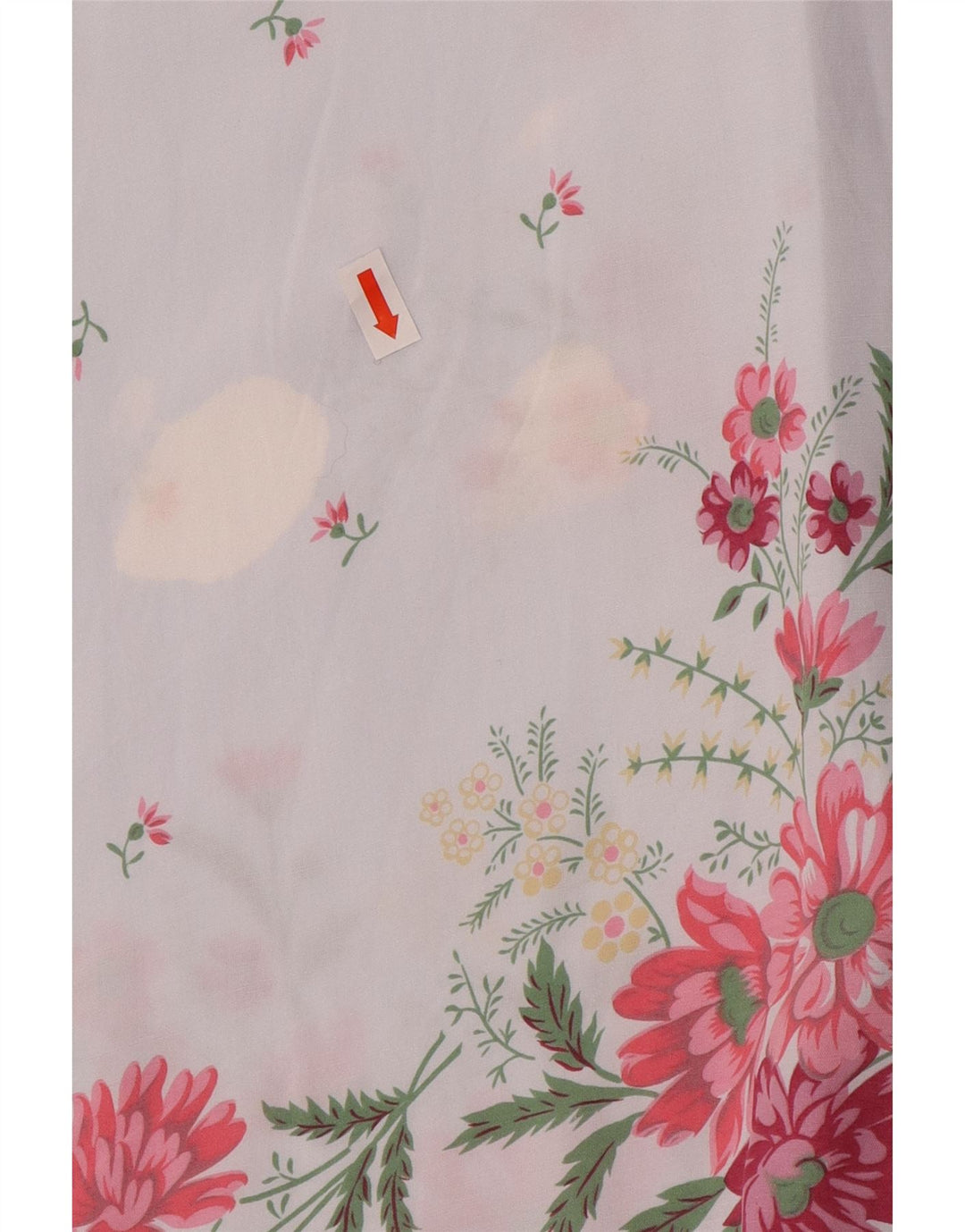 Damska koszulka z krótkim rękawem Benetton IT 46 Duża niebieska wiskoza w kwiaty