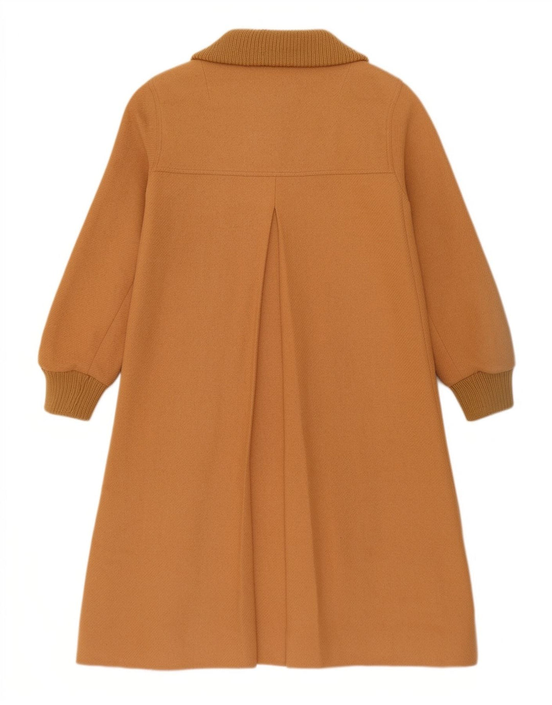 Płaszcz damski w stylu vintage UK 14 Średni beż wełniany