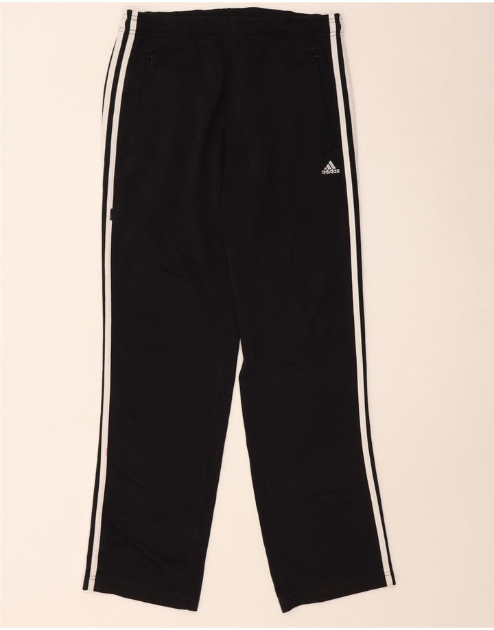 Męskie spodnie dresowe Adidas, małe, czarne, poliestrowe