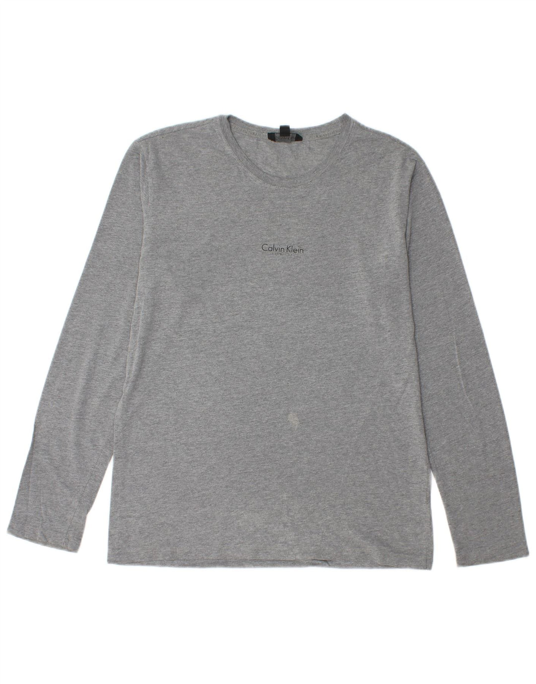 Męski top z długim rękawem Calvin Klein, średnioszary, nakrapiany