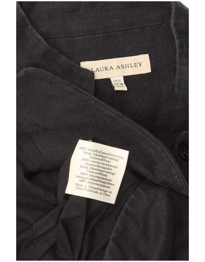 Damska marynarka wojskowa Laura Ashley z 6 guzikami, UK 12, średni granat