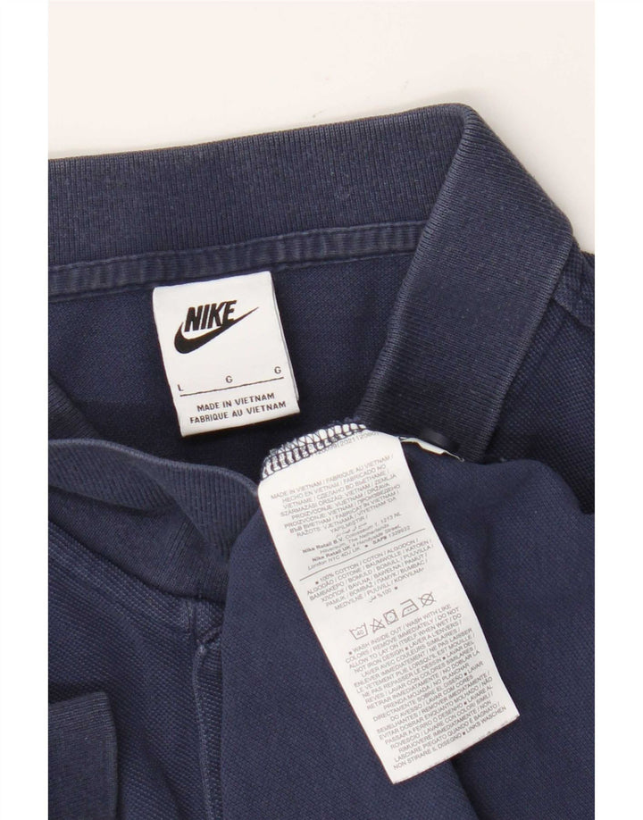Męska koszulka polo Nike, duża, niebieska, bawełniana
