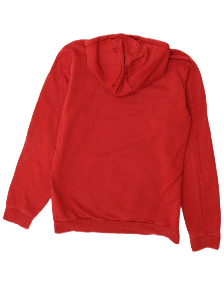 Męska bluza z kapturem Adidas Graphic, średnia czerwona, bawełniana
