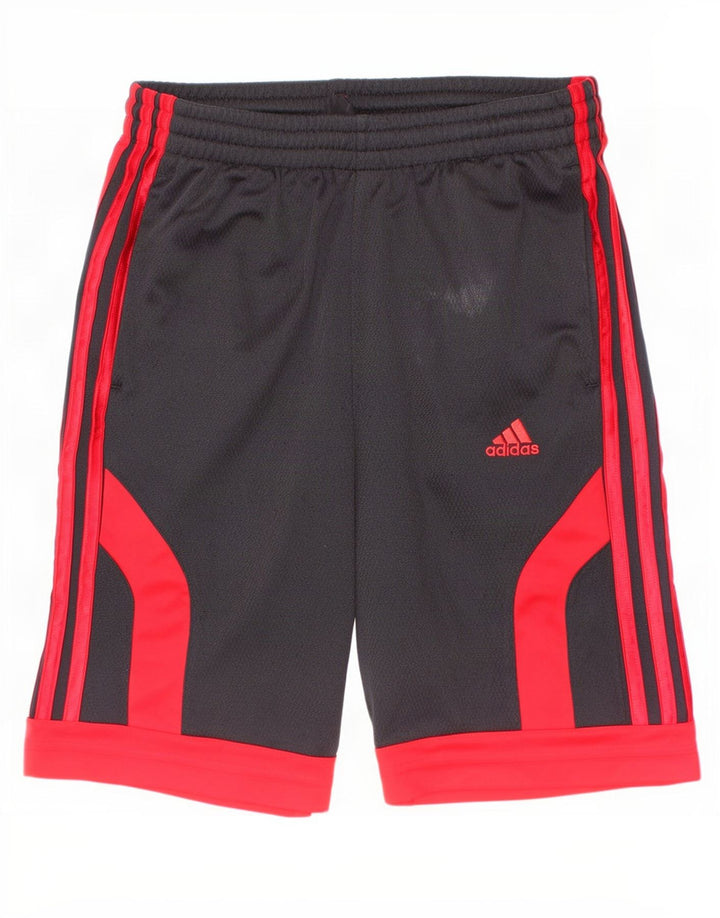 Chłopięce spodenki sportowe Adidas 11-12 lat Czarny poliester z blokami kolorów