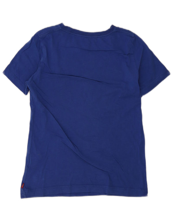 Chłopięcy T-shirt z grafiką Levi's Top 11-12 lat, niebieska bawełna