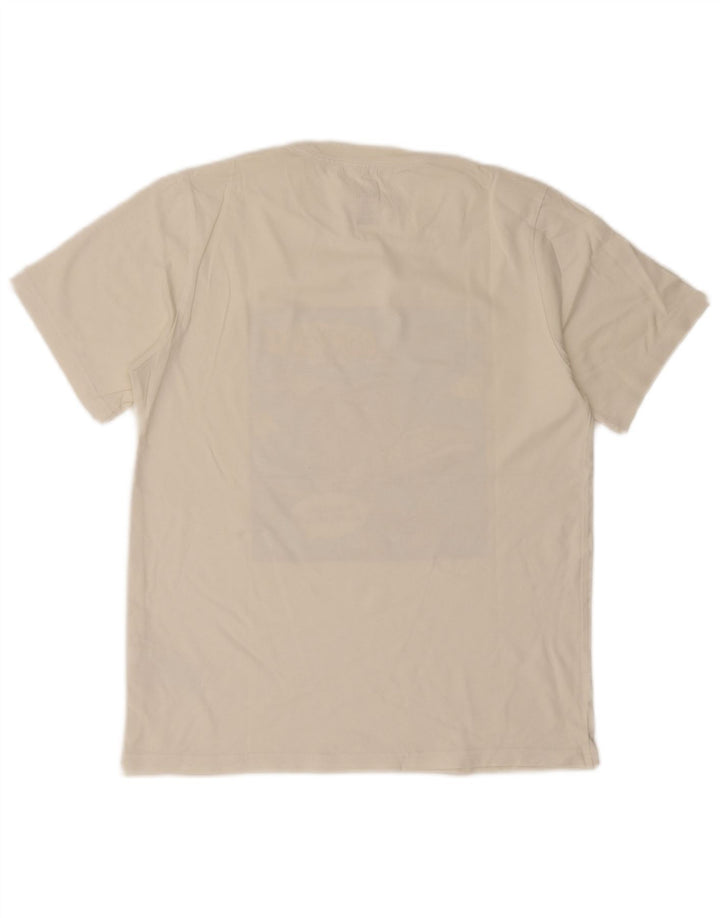 Converse Męski T-shirt z grafiką, mały, biały, bawełniany