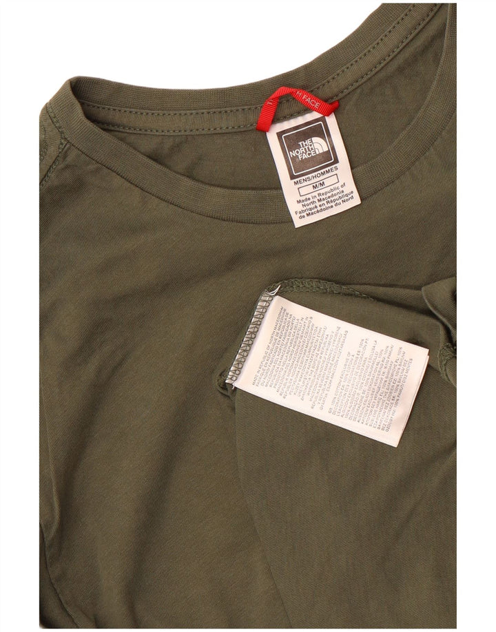 Męski top z długim rękawem, średni khaki, The North Face