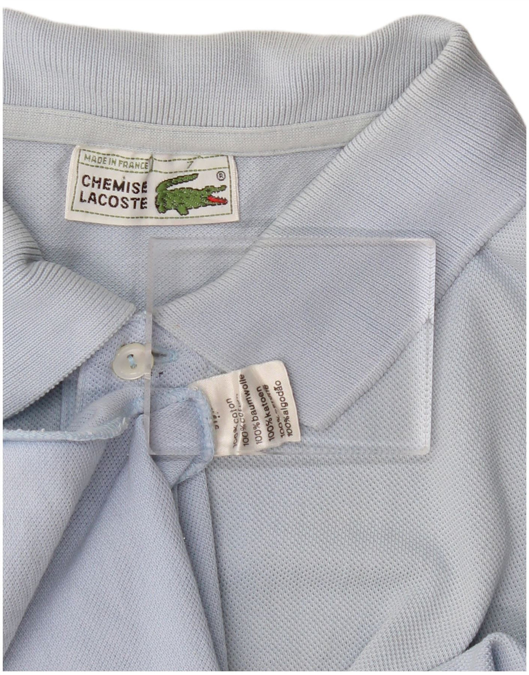 Męska koszulka polo LACOSTE Rozmiar 7 2XL Niebieska, bawełniana