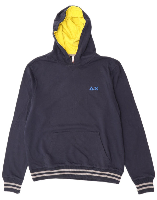 Męski sweter z kapturem Sun68 2XL, granatowy, bawełniany