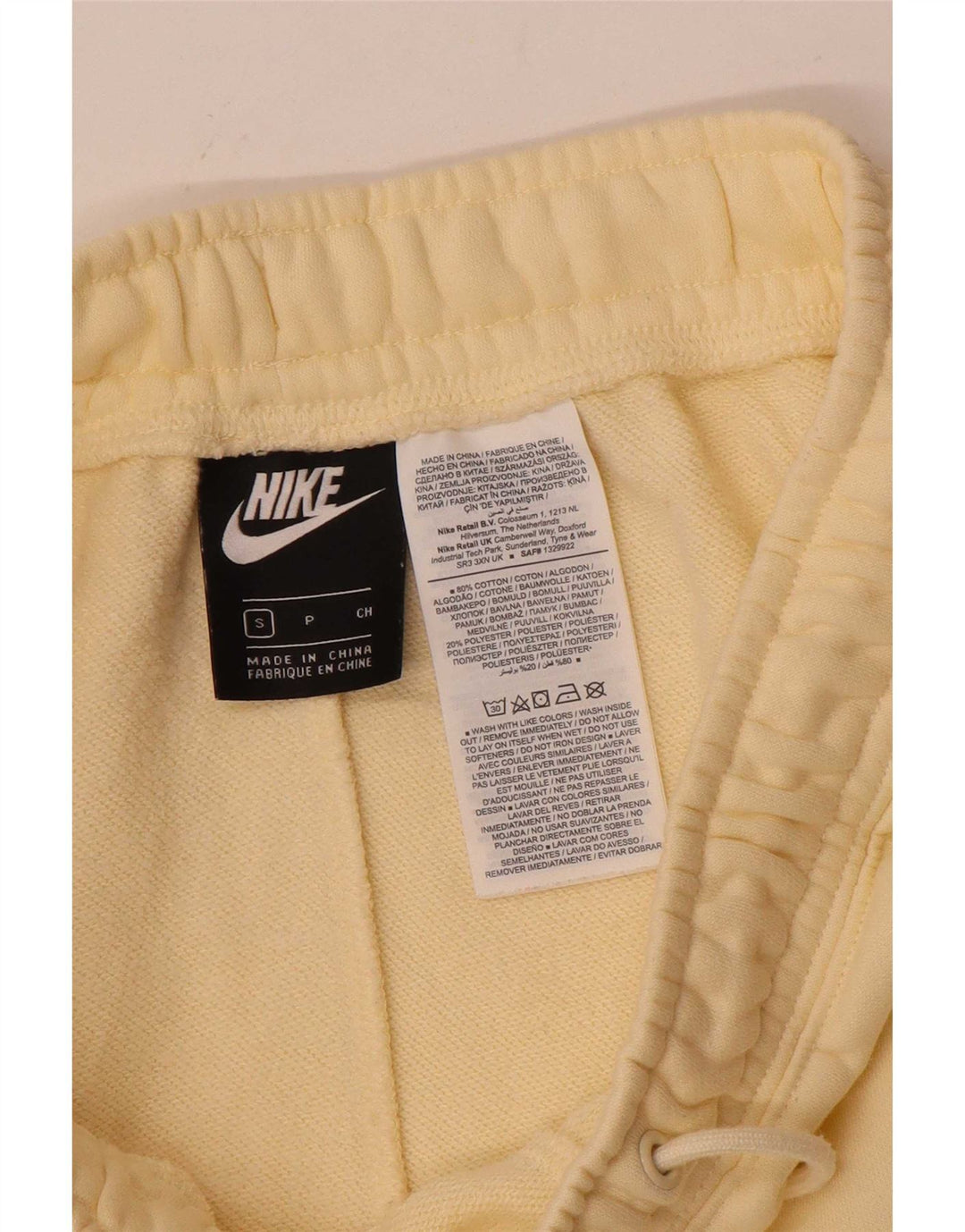 Męskie spodnie dresowe Nike Cargo, małe, żółte, bawełniane